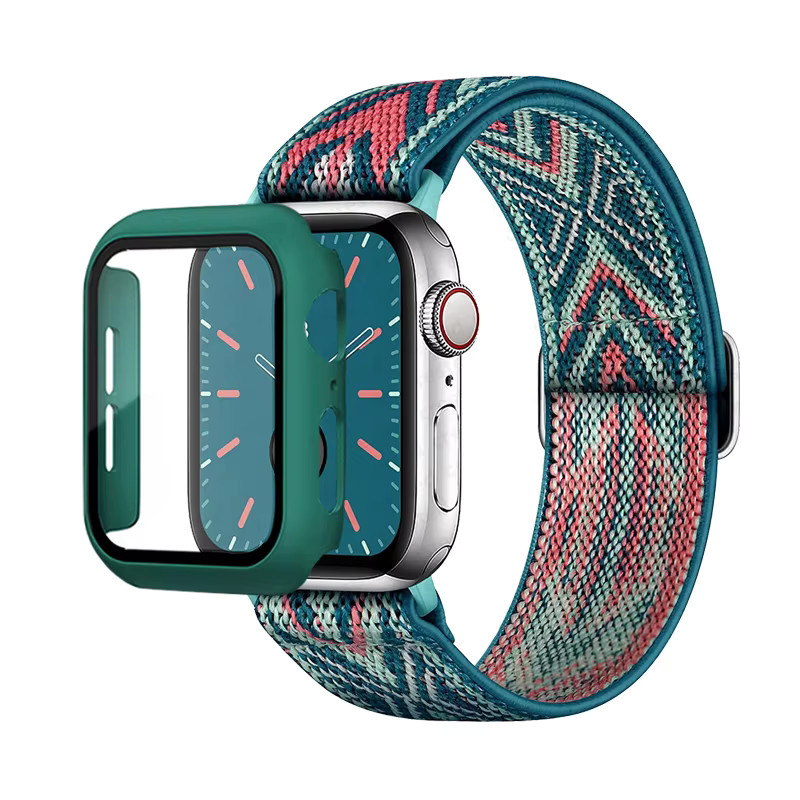 Uhrenarmband Scrunchie-Armband für Apple Watch, Nylon, Unisex - Bild 1