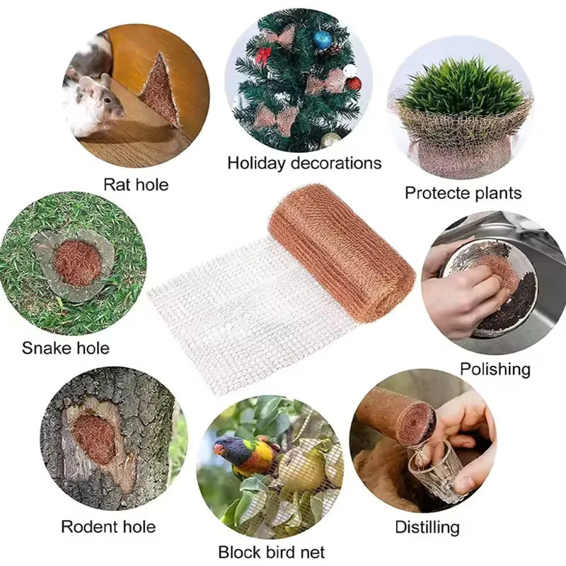Kupferdrahtgeflecht als Signalabschirmungsnetz und Schutz gegen Schnecken, Schädlinge sowie Nagetiere für den Garten - Bild 4