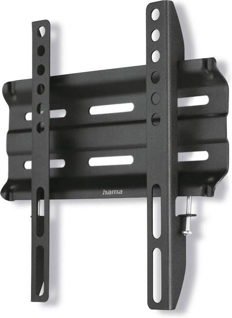 Hama TV-Wandhalterung starr in Schwarz für 122 cm (48 Zoll) bis 25 kg mit VESA 200x200 mm und 2,3 cm Wandabstand - Bild 1