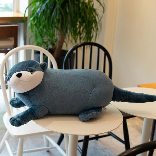 Otterpuppe Plüschtier, blau - Bild 1