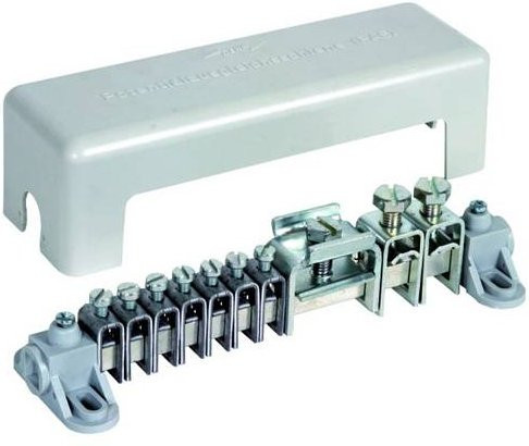 DEHN Schraubklemmen-Block 563010 PAS AH RK 7X25 2X8.10 1XFL30 in Grau aus Kunststoff - Bild 1