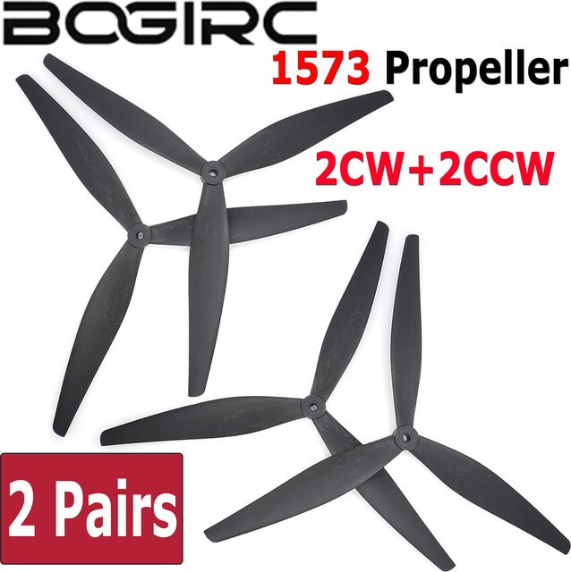 BOGIRC Propeller, 2 Paar, 3-flügelig, wasserdicht, 15 Zoll - Bild 1