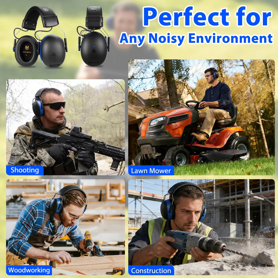 Combat Bluetooth-Kopfhörer NRR28DB Gehörschutz-Ohrenschützer mit Geräuschunterdrückung - Bild 4