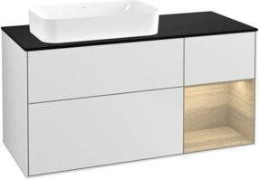 V&B Waschtischunterschrank Finion in Weiß lackiert, B/T: 120 x 60 cm - Bild 1