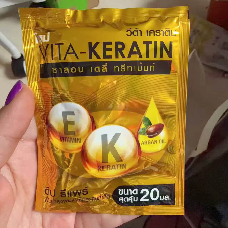 Thai Vita Keratin Repair Conditioner & Maske, 5 x 20 ml, für strapaziertes Haar - Bild 3
