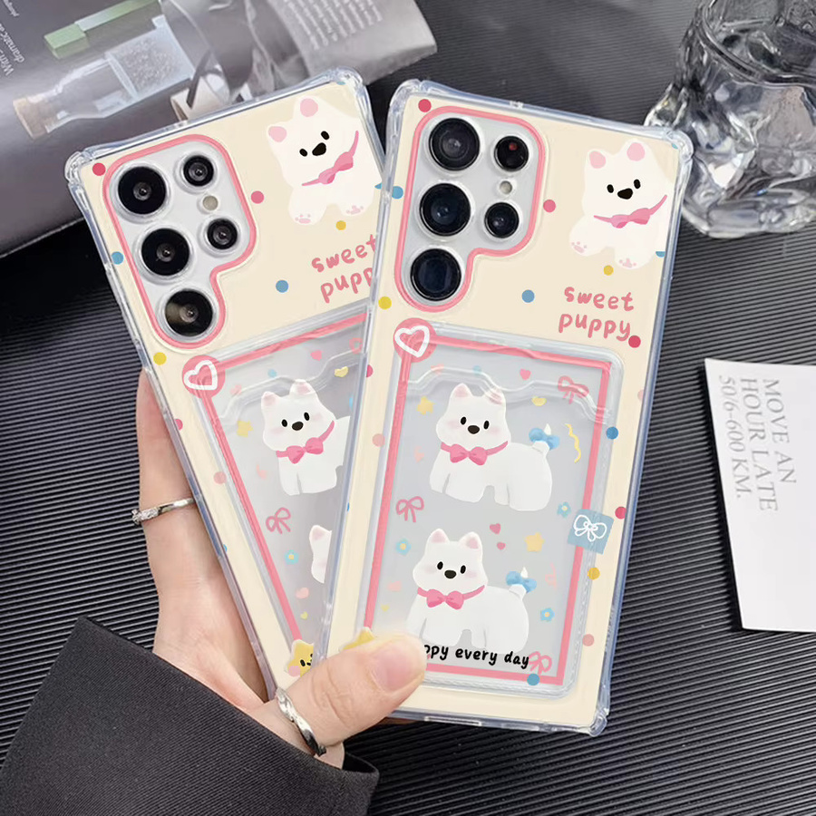 Silikon Handyhülle mit Kartenhalter und Tier-Design für Samsung Galaxy S25 Ultra, S24 FE, S23, S22 Plus sowie Galaxy A56 5G, A55, A54, A53, A52 in Multicolour - Bild 4