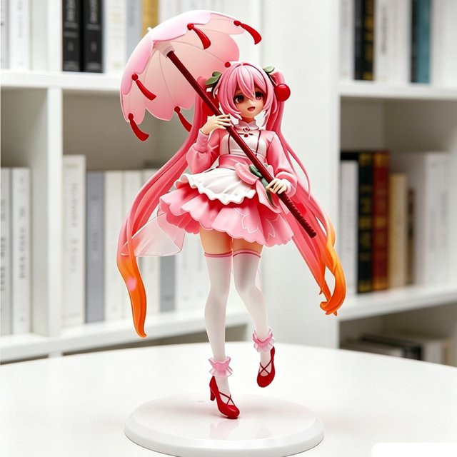 Bandai Hatsune Miku Sakura Miku, Anime-Figur, 21cm, Kunststoff - Bild 1