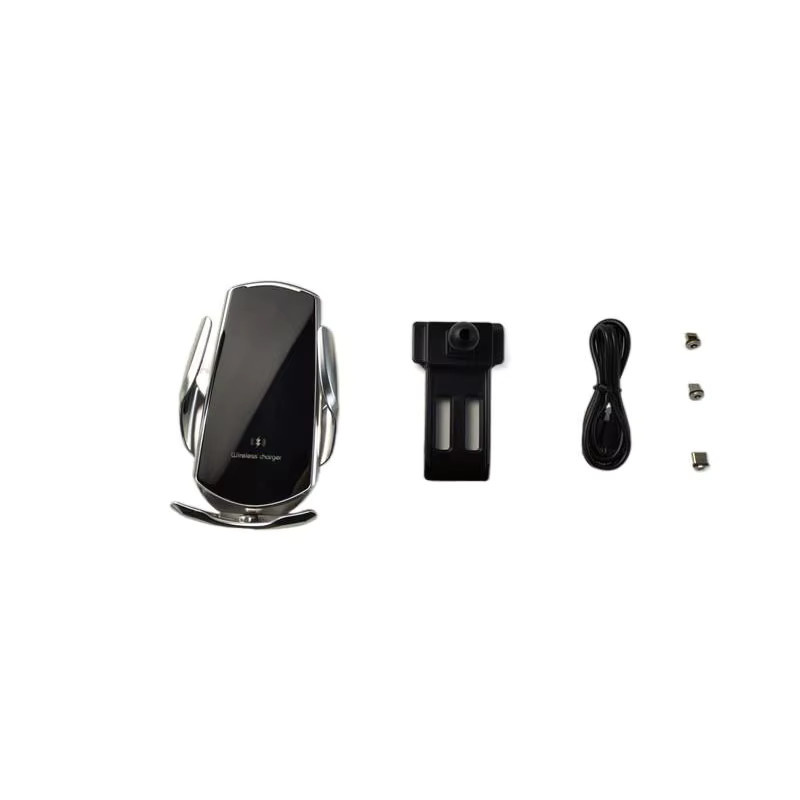Kabelloses 15W Schnellladegerät und Automobil-Telefonhalterung mit automatischer Klemmung für Volkswagen Polo (2014-2018), Schwarz - Bild 2