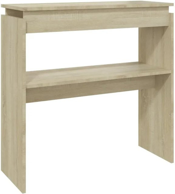 vidaXL Konsolentisch aus Holzwerkstoff in Sonoma-Eiche, Farbe: Beige, B/T/H: 80 x 30 x 80 cm - Bild 1