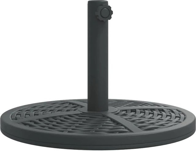 vidaXL Sonnenschirmständer Rund in Anthrazit für Ø38/48 mm Mast, Gewicht: 12 kg - Bild 1