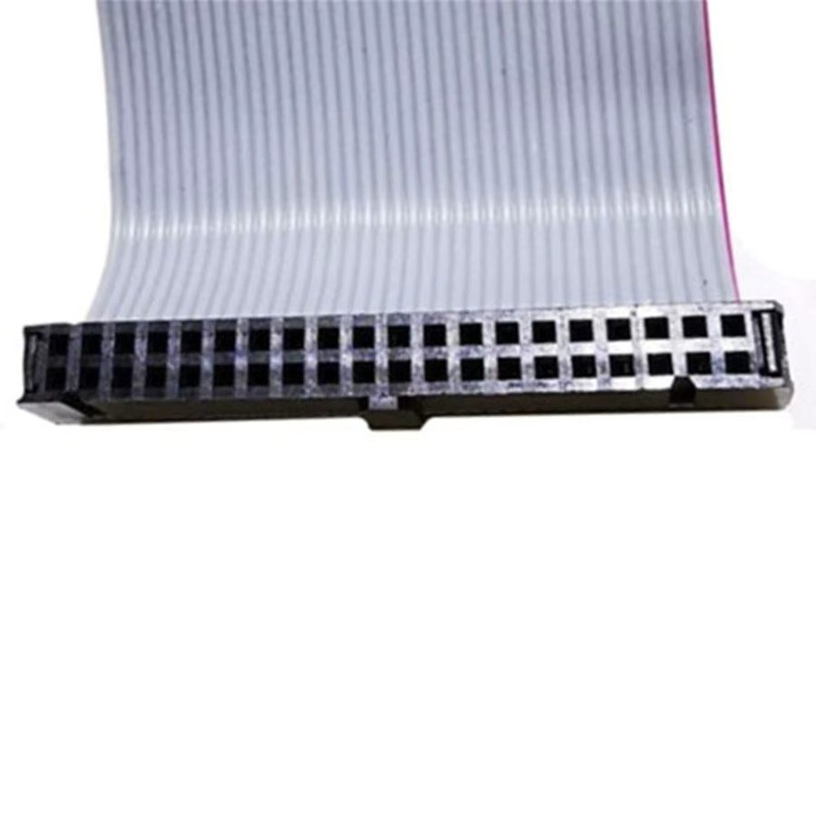 Langlebiges 40-Pin IDE-Datenkabel in Grau und Silber als Verlängerungskabel für Festplatten und Computeranschlüsse (Stecker auf Buchse) - Bild 2