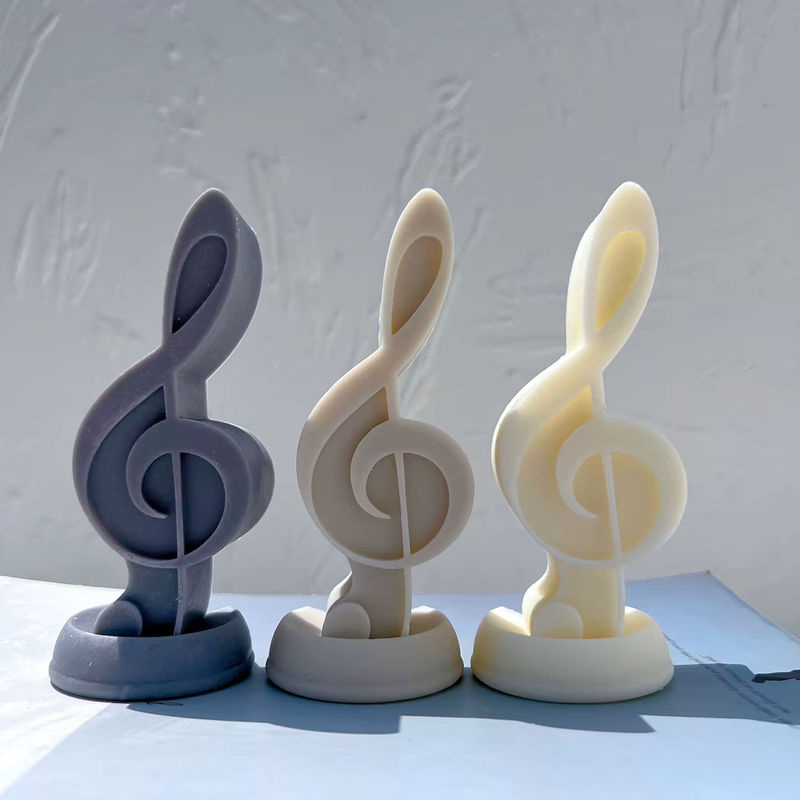 SANZON Silikonform für Musik-Symbol-Kerzen in Rosa für minimalistische Wohnkultur - Bild 2
