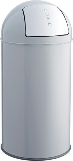 Helit the dome Touch Mülleimer aus Edelstahl in Grau mit 30 l Fassungsvermögen - Bild 1