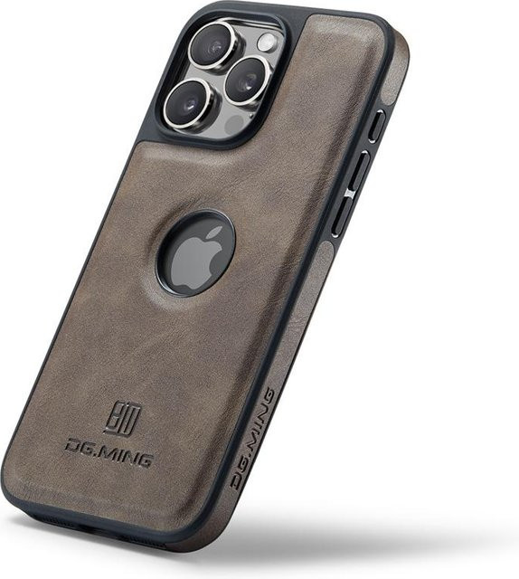 Yiran Lederhülle mit starkem Magnet für iPhone kompatibel mit MagSafe in Braun - Bild 1