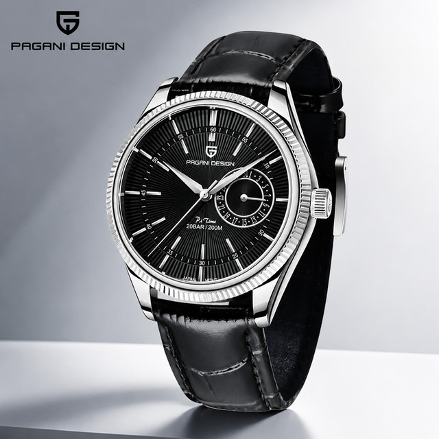 PAGANI DESIGN Armbanduhr, Quarz, Edelstahl, Saphirglas, 40 mm, Herren - Bild 1