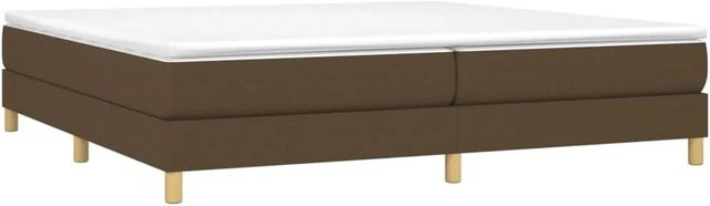 vidaXL Boxspringbett mit Matratze Hybrid-Design in Dunkelbraun, B/T/H: 200 x 200 x 250 cm - Bild 1
