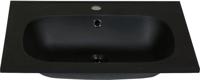 Okiwa Einbauwaschbecken Schwarz Breite: 60 cm - Bild 1