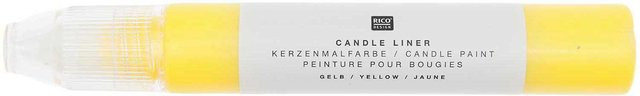 Rico Design Candle Liner Kerzenmalfarbe Gelb 30ml - Bild 1