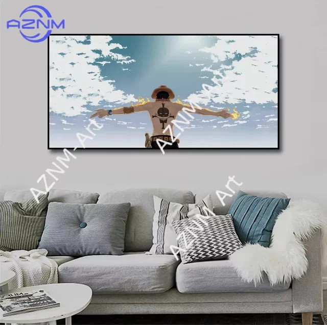 Kayou One Piece Anime Leinwanddruck-Poster in Schwarz und Multicolour als ungerahmtes Wandbild für deine Wohnzimmerdekoration - Bild 1