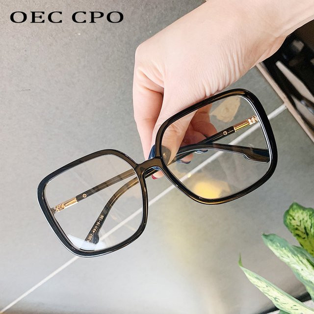 OEC CPO Korrektionsbrille, quadratisch, Vollrand, transparent, Kunststoff - Bild 1