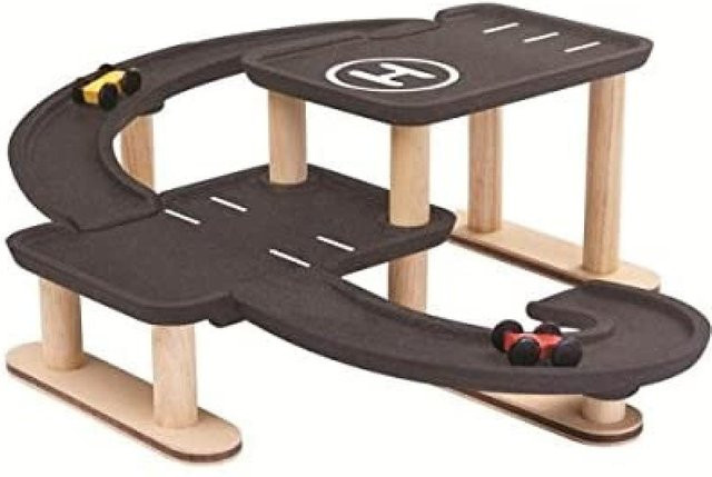 PLANTOYS Race & Play Parkhaus 6270, schwarz, Holz, ab 3 Jahre - Bild 1