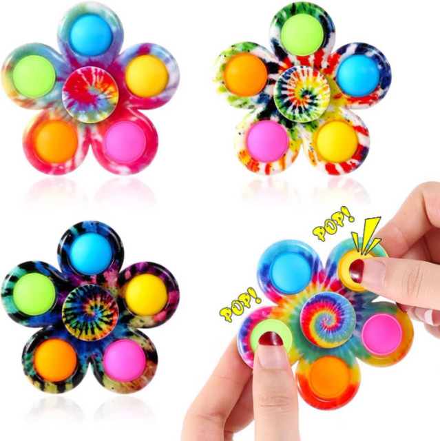 soulbao Bunte Blase Fidget Spinne Presse Blase Rad, 2-5-teiliges Set - Bild 1