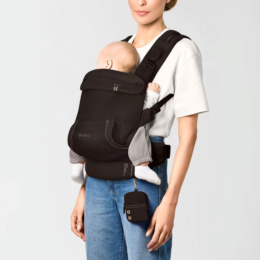 Cybex Gold Babytrage LAYA Buckle Carrier in Schwarz oder Braun aus Polyester und Mesh - Bild 2