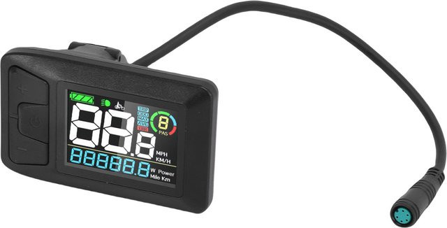 Bafang LCD Farbdisplay Display-Messgerät für Mittelmotoren BBS01 BBS02B G340 G320 M300 M400 M620 in Black - Bild 1