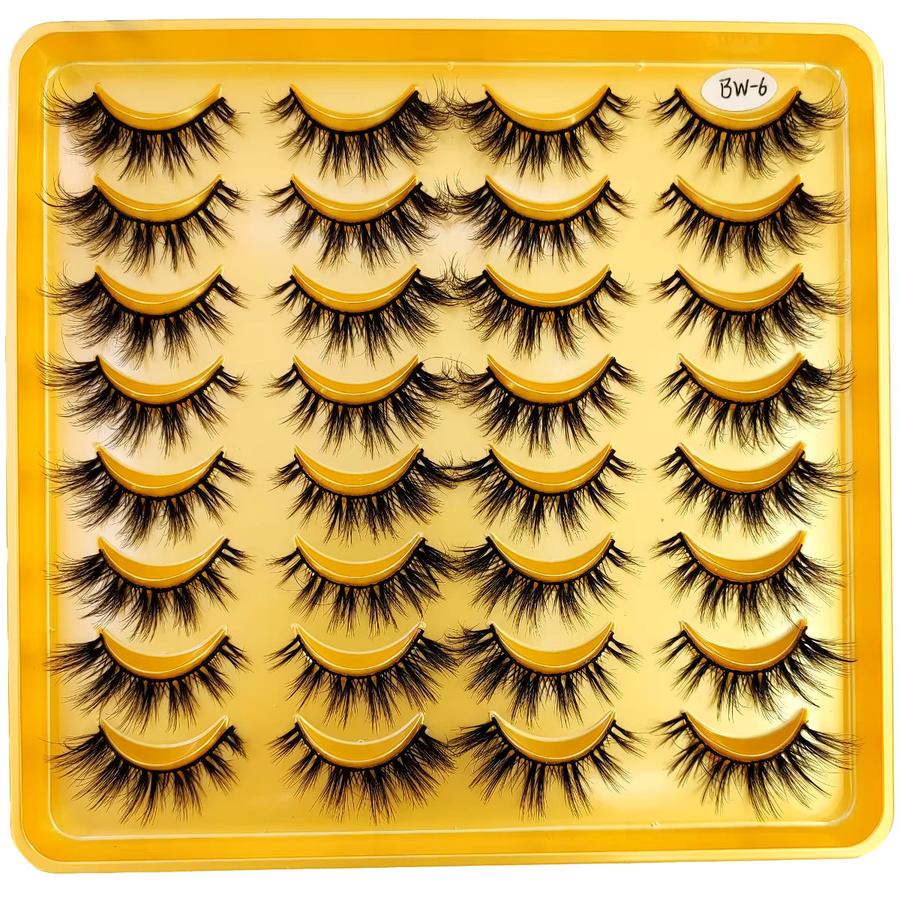 AMSDCN Künstliche Wimpern, 16 Paar, Russisches Volumen, 3D-Effekt - Bild 4