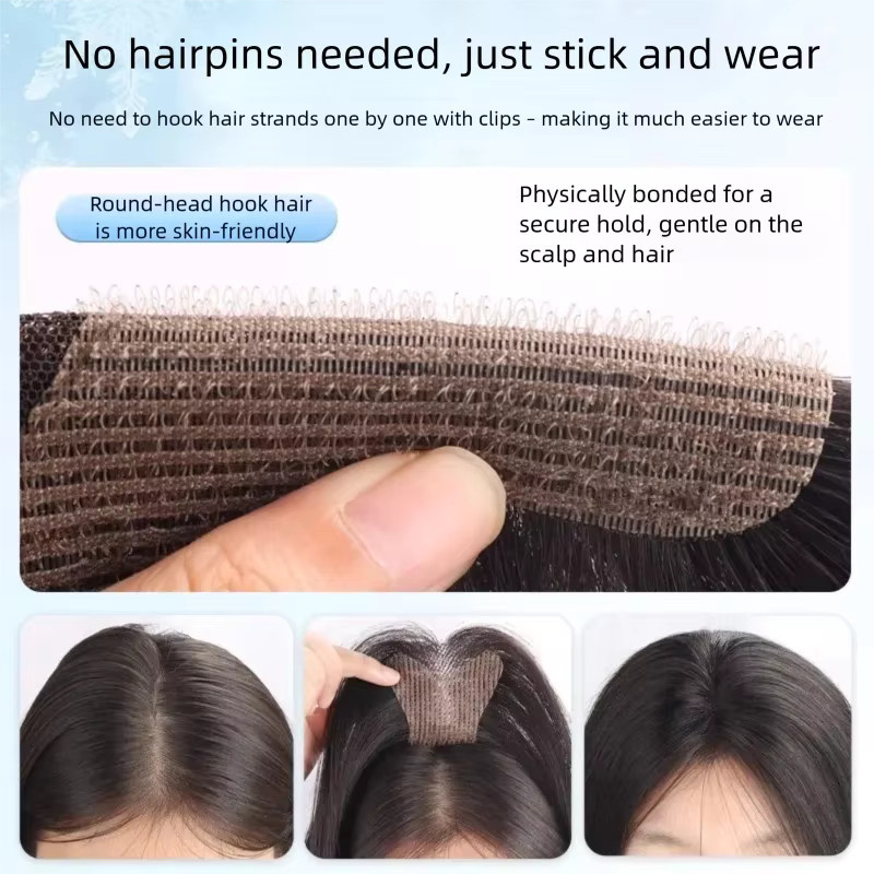 Anemone Echthaar-Toupet für Damen, Klettverschluss, 360° Haaransatz - Bild 4