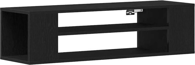 vidaXL TV-Schrank in Schwarz aus Holzwerkstoff im rustikalen Design, B/T/H: 100 x 30 x 26,5 cm - Bild 1