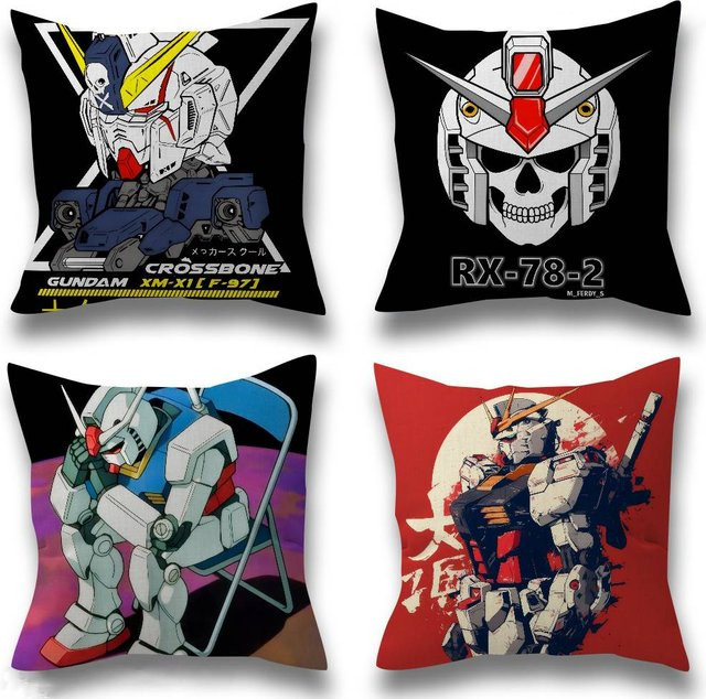 Bilibili Gundam Kissenbezug mit Ahorn-Design in Multicolour - Bild 1