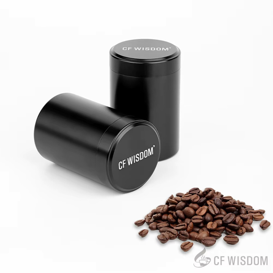 CF Wisdom Luftdichter Kaffeekanister aus Glas in Schwarz - Bild 5