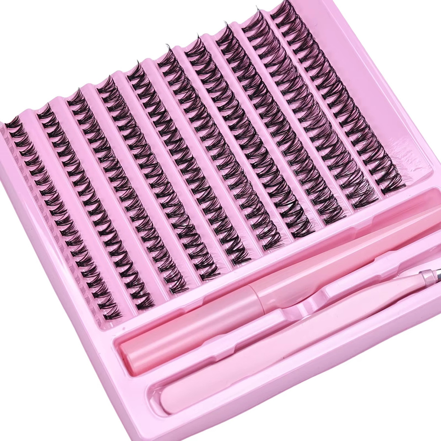 JIEFUXIN DIY Wimpernverlängerungs-Set, 200-teiliges Kit, Unisex - Bild 2