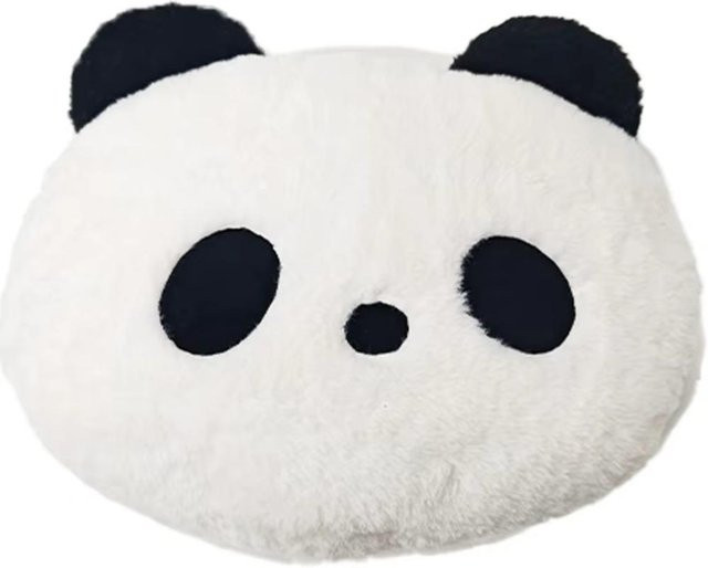 Yiran toy Panda Kuscheltier Plüschkissen in Weiß, Durchmesser: 30 cm - Bild 1