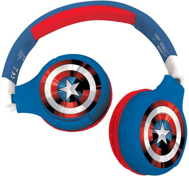 Lexibook Avengers On-Ear Kopfhörer in Rot und Blau mit Bluetooth und 3,5 mm Klinke - Bild 1