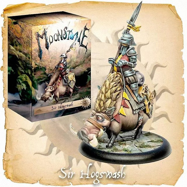 MoonStone Sir Hogswash, Resin-Modellbausatz, Fantasy, unmontierte Skulptur - Bild 1