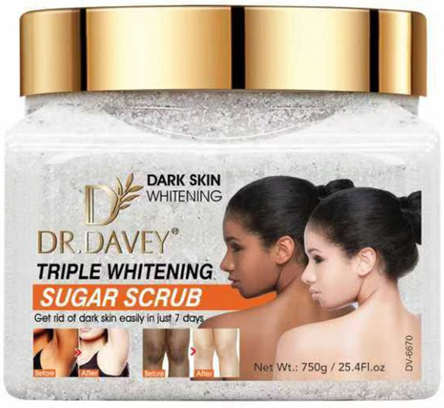 DR. DAVEY Triple Whitening Zucker-Peeling, Körperpeeling, Unisex - Bild 1