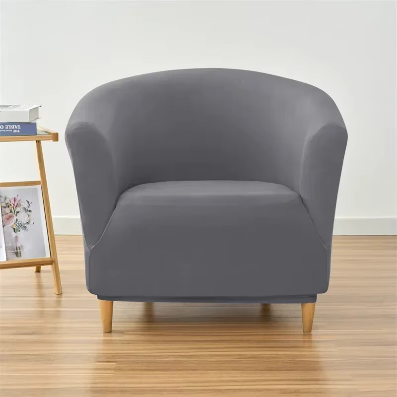 WANERQU Elastischer Club-Sofabezug aus Spandex für Sessel und Einzelsofas, Einfarbig und Modern - Bild 3