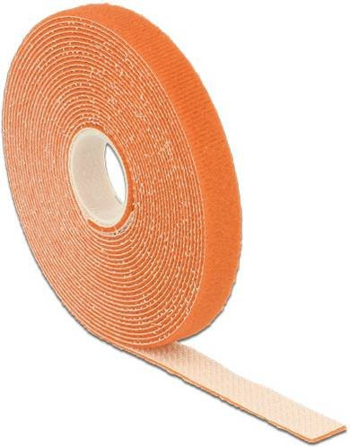 Delock 18743 Klettband zum Bündeln in Orange, Länge: 5 m, Breite: 13 mm - Bild 1
