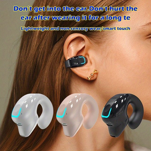 OnePlus GD28 Knochenleitungs-Bluetooth-Headset in Schwarz mit Einzelohr-Design für Business, Sport und Fitness - Bild 1