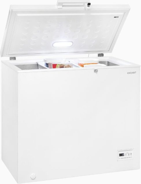 GT201-HE-040E Gefriertruhe in Weiss mit LED-Innenbeleuchtung - Bild 1