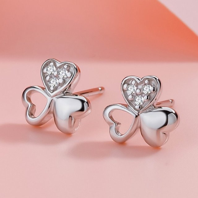 BJXMOSO Ohrringe, 925 Silber, Zirkonia, Damen - Bild 1