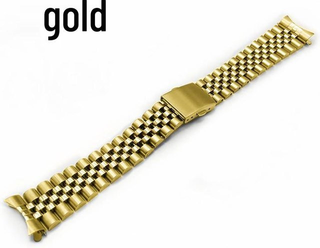the BAY Uhrenarmband Edelstahl, Gold, Unisex - Bild 1
