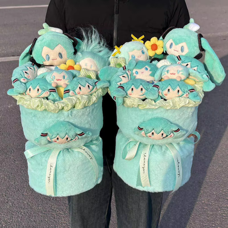 Bandai Miku Blumenstrauß, Plüsch / Textil, Bunt / Mehrfarbig - Bild 2