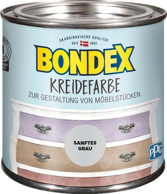 Bondex Kreidefarbe Sanftes Grau 500 ml - Bild 1
