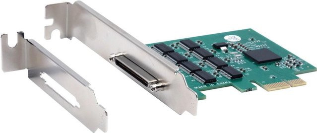 EXSYS PCIe 8S Seriell RS-232 Karte mit Octopus Kabel EX-46028 in Grün - Bild 1