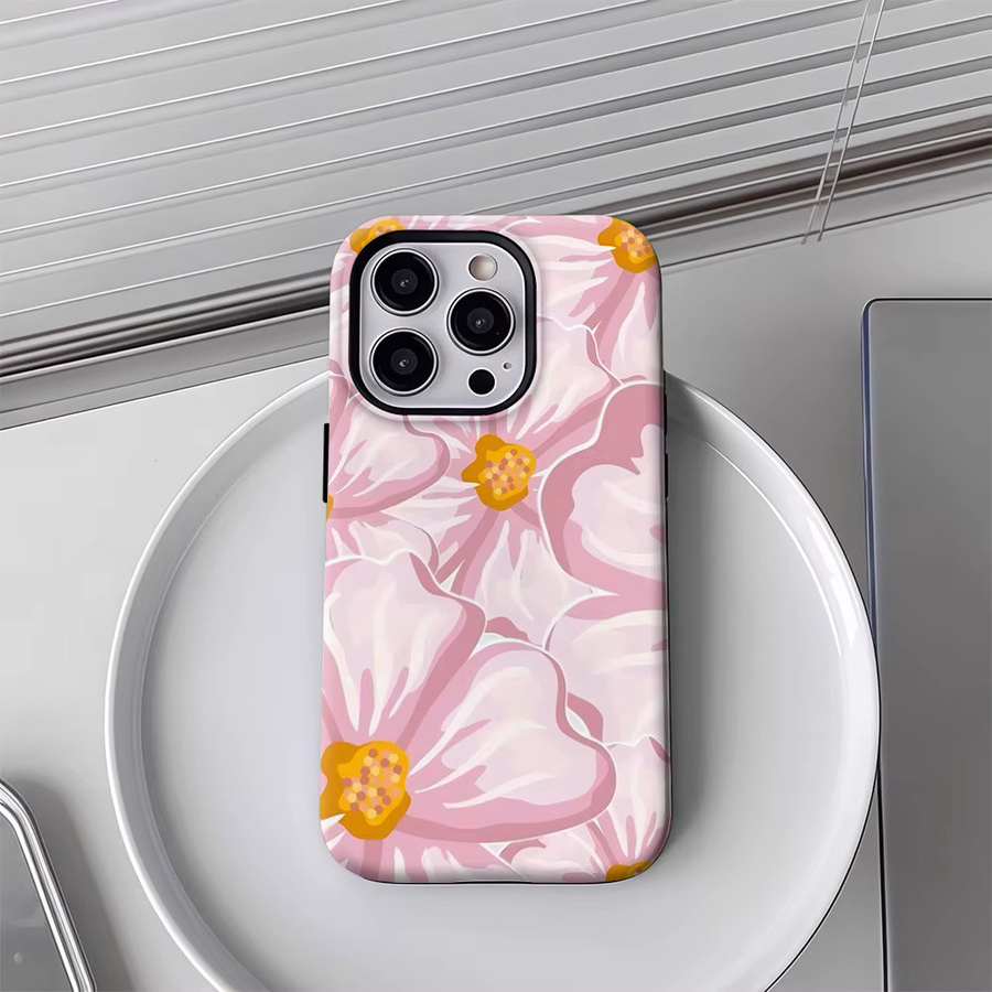 Potdemiel Blush Cosmos Robuste Handyhülle für iPhone 17 16 15 14 13 Pro Max Plus mit Magnetfunktion in Pink - Bild 3