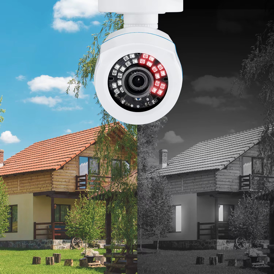 ZOSI 2MP CCTV-Überwachungskamera in Weiß mit 1080P HD Auflösung und 4-in-1 AHD TVI CVI CVBS Technologie für dein DVR-System - Bild 2