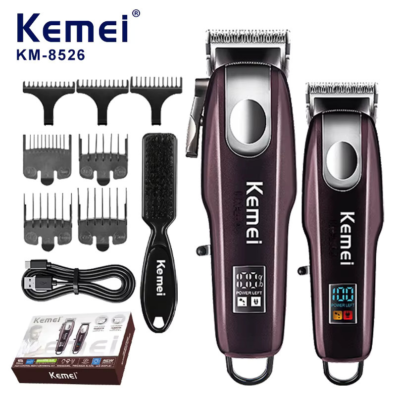 Kemei KM-8526 Elektrisches Haarschneidemaschinen-Set, Schwarz, Unisex - Bild 6